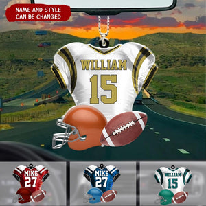 Personalized Football Player Uniform Ornament For Football Player