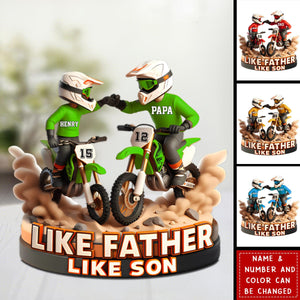Dirt Bike Dad Plaque - Personalized Gifts For Father
