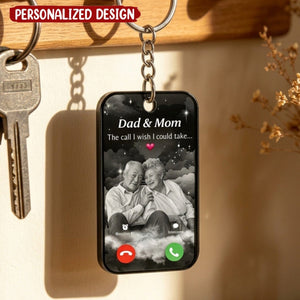The Call I Wish I Could Take Memorial Sympathy Gift Remembrance Keepsake Photo Personalized Acrylic Keychain