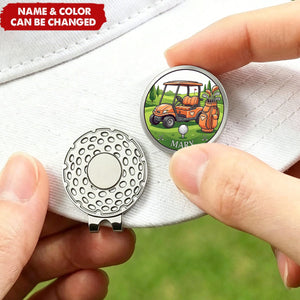 Personalized Golf Ball Marker Magnetic Hat Clip - Birthday Game Day Gift for Golf Player Dad Grandpa