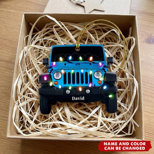 Personalized Car Acrylic Christmas Ornament