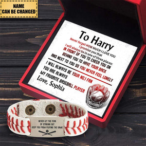 Personalized Baseball Bracelet - Baseball - To My Son - From Dad - How Much I Love You