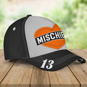 Personalized Spirit Cap For Team Member Gift For Baseball Lover - Custom Baseball Heart Hat