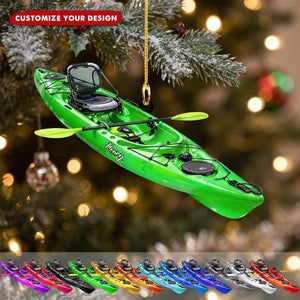 Personalized Kayak Christmas Ornament 2026, Gift For Water Sports Lovers, Nautical Decor