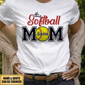 This Baseball/Basketball/Softball Mom Personalized T-shirt