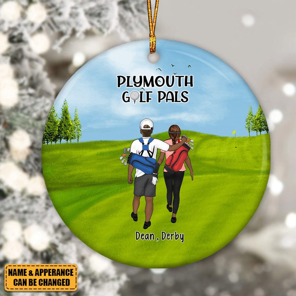 Golf Partners For Life - Personalized Ornament, Gifts For Golf Lovers, Golfer Christmas Ornament