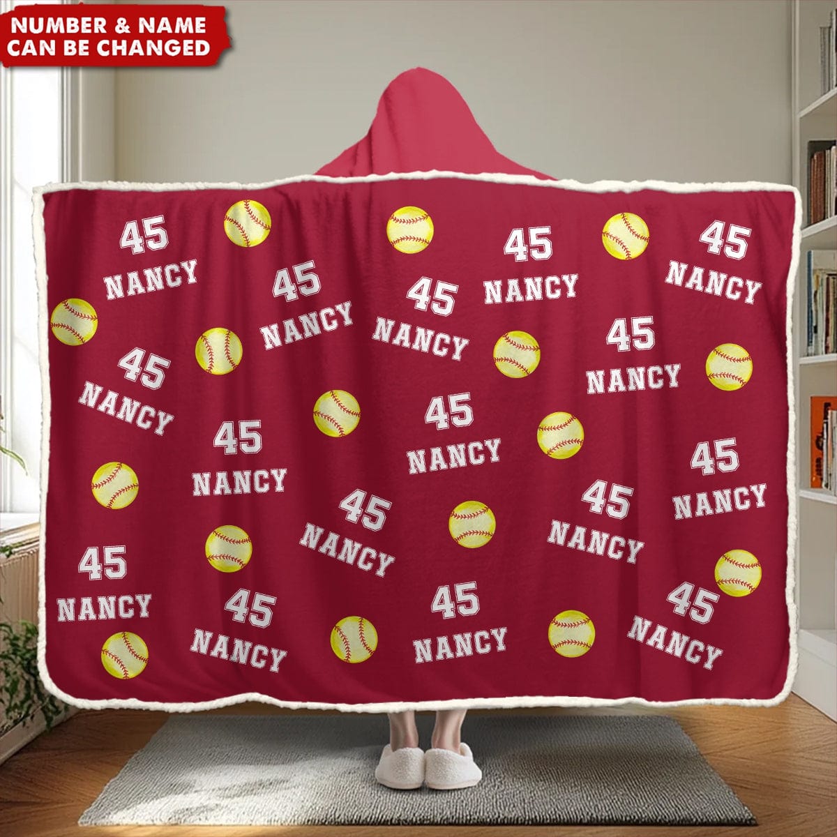 Play Hard, Play Smart - Personalized Wearable Blanket Hoodie - Christmas Gift For Sport Lovers, Sport Players