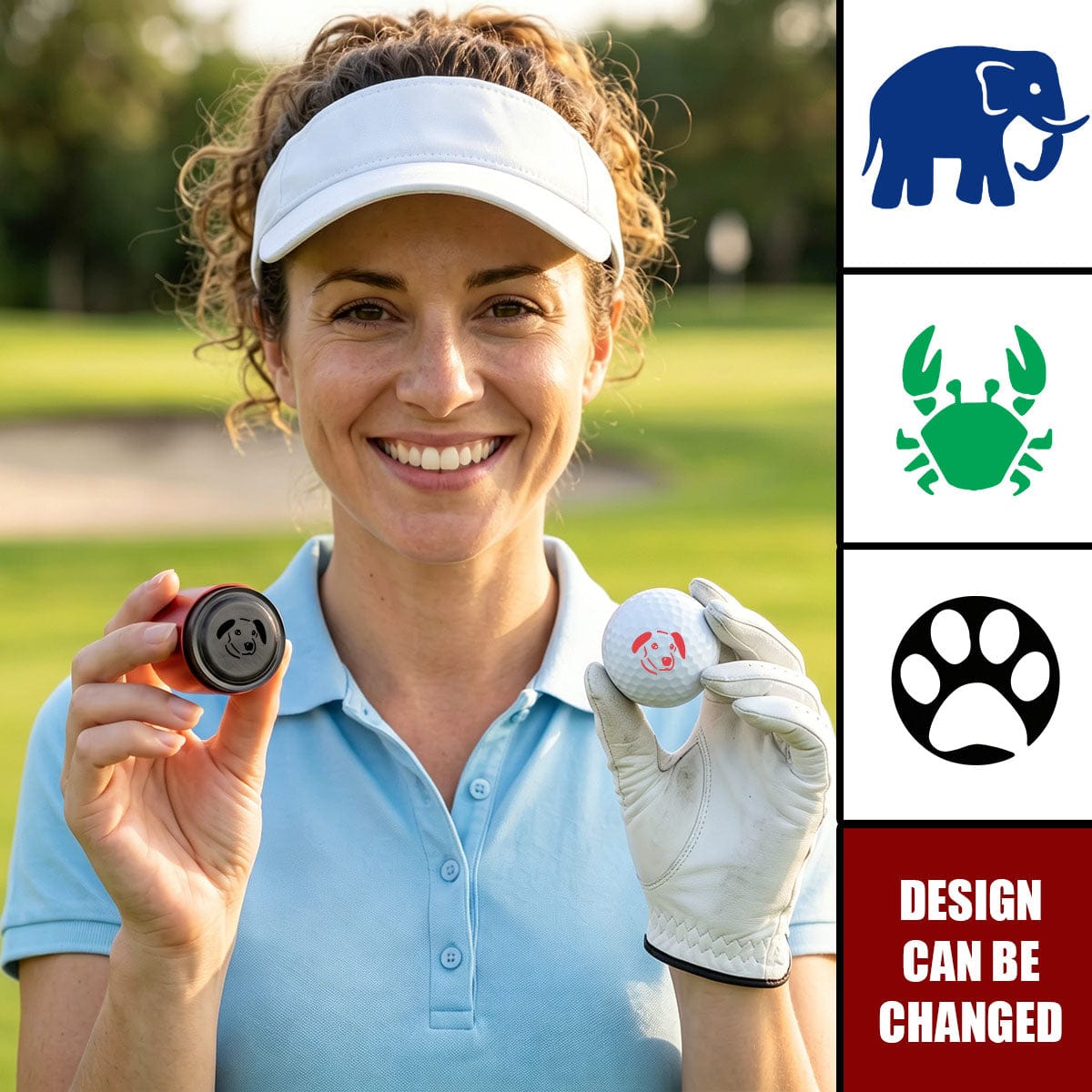Personalized Logo Portrait Icon Golf Ball Stamp - Birthday Christmas Father's Day Gift for Golf Lovers