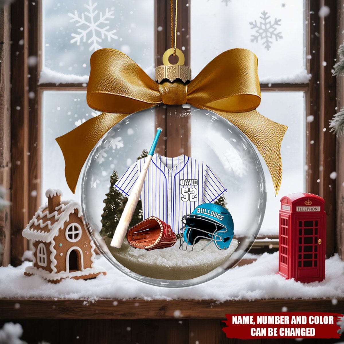 Baseball Uniform - Personalized Christmas Acrylic Ornament