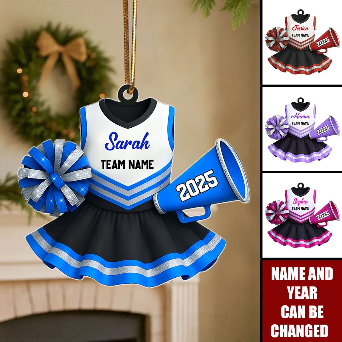 Cheerleading - Personalized Christmas Acrylic Ornament