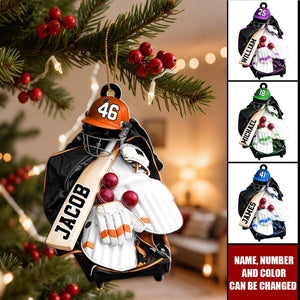 Cricket Team - Personalized Christmas Acrylic Ornament