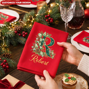 Custom Napkin - Personalized Christmas Birthday Gifts - Gather & Be Merry