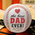 Personalized Best Dad Ever Red Heart Father`s Day