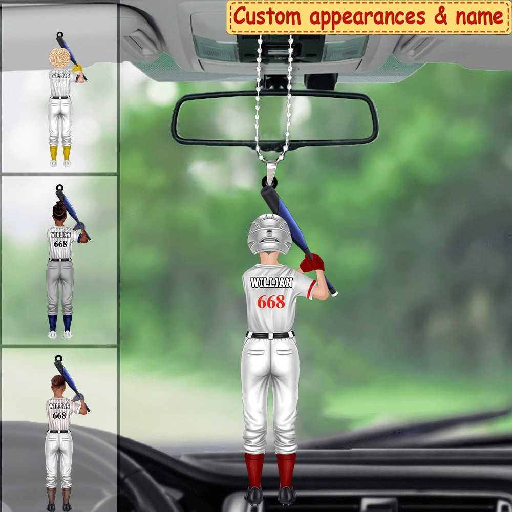 I Want You To Believe Deep In Your Heart, Gift For Baseball Lover, Personalized Ornament, Family Baseball Ornament