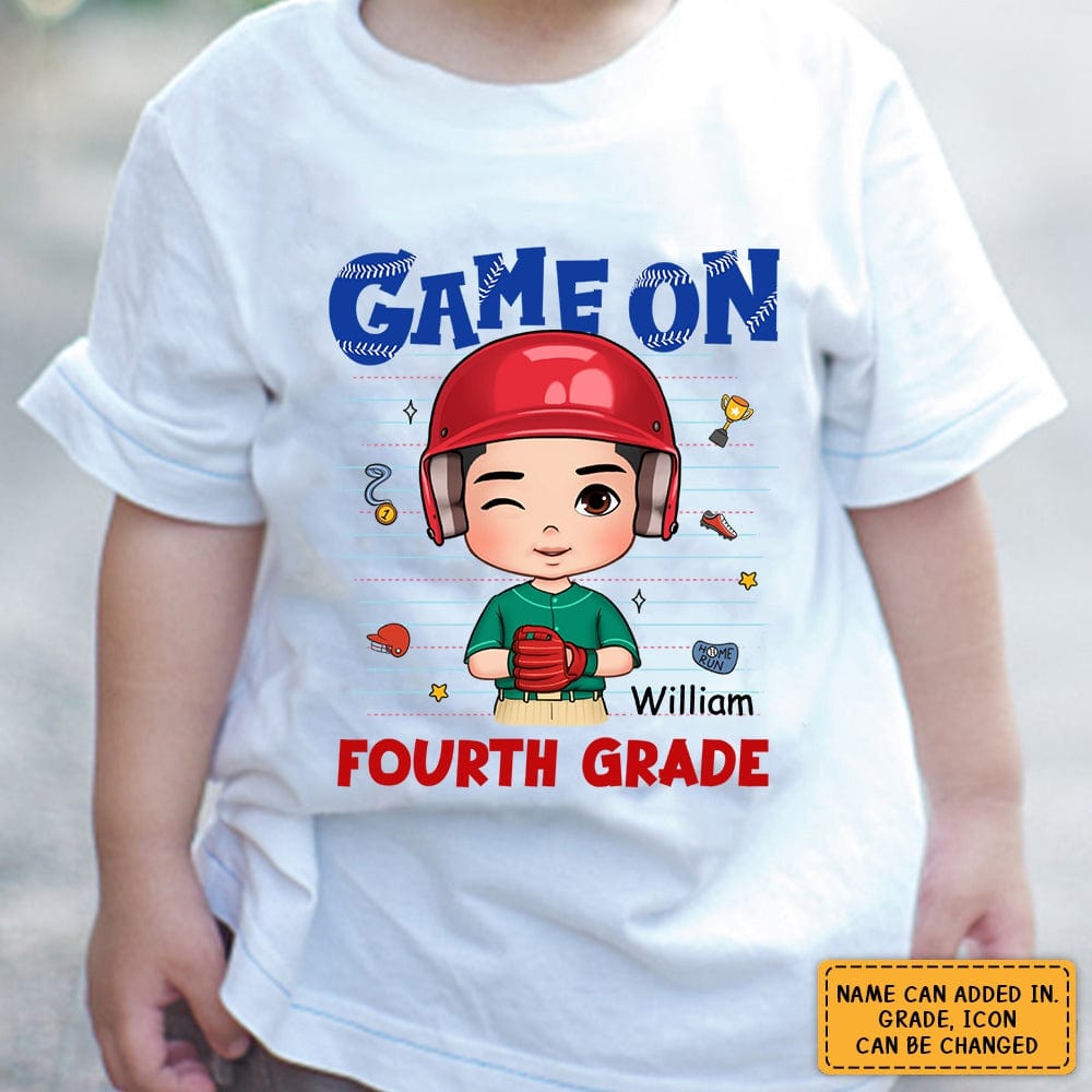 Back To School Gift For Son Grandson Baseball Kid T-shirt