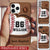 Custom Name & Number. Love Baseball Leather Texture Personalized Silicone Phone Case