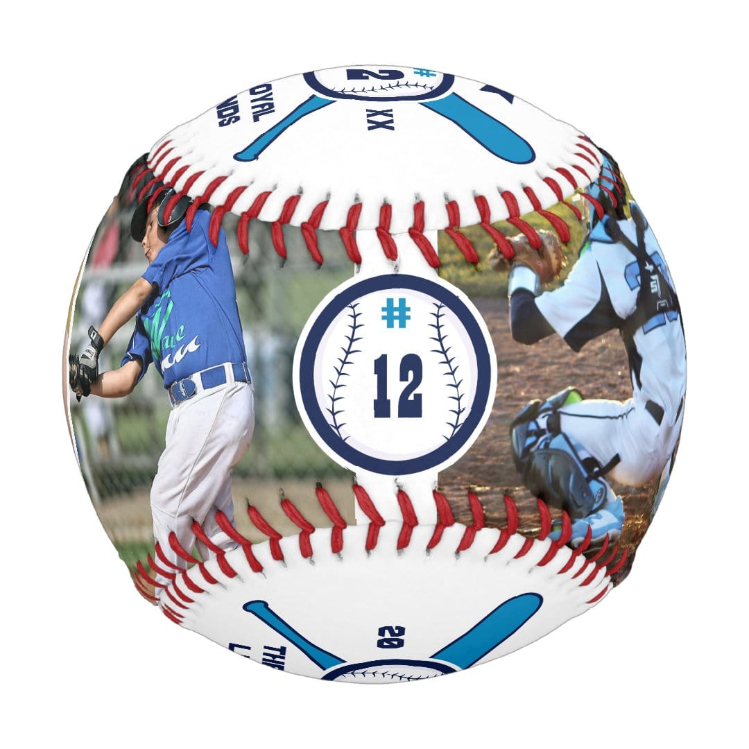 To My Son - Personalized Fun Baseball Player Number & Name Photo Collage